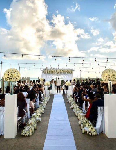 CEREMONY SKY DECK FRONTAL POLE ALL WHITE